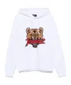 Dsquared2 Bear Logo Cool Fit Hoodie Sweatshirt In White