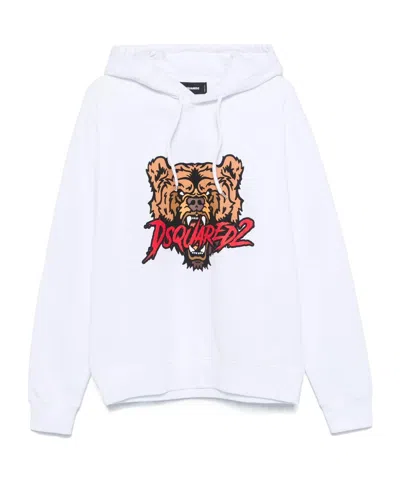 DSQUARED2 DSQUARED2 BEAR LOGO COOL FIT HOODIE SWEATSHIRT