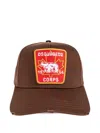Dsquared2 Bear-maple Leaf Patch Cap In Brown