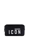 Dsquared2 Rectangular Beauty Case Icon Black In Nero+nero