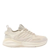 Dsquared2 Mesh Lace-up Sneakers In Beige