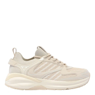 Dsquared2 Mesh Lace-up Sneakers In Beige