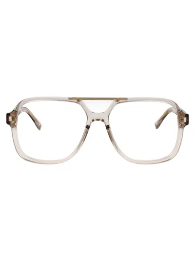 Dsquared2 Beige Acetate Glasses In Metallic