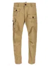 Dsquared2 Man Pants Khaki Size 36 Cotton, Elastane In Beige