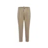 Dsquared2 Beige Cotton Chino Pants In Green