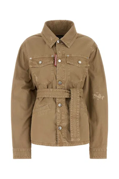 DSQUARED2 BEIGE COTTON JACKET