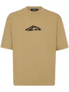 Dsquared2 Logo Cotton Crew Neck T-shirt In Brown