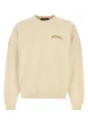 Dsquared2 Cotton Sweatshirt With Ribbed Cuffs And Hem In Nude