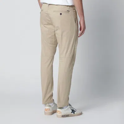 Dsquared2 Beige Cottonblend Trousers In Neutral