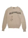Dsquared2 Logo-print Sweater In Grey