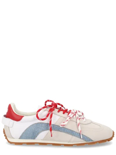 Dsquared2 Beige Dc-642 Maple Leaf Sneakers In Multi