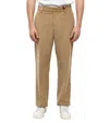 Dsquared2 Beige Flat Front Pants In Brown