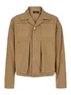 Dsquared2 'icon New Generation' Beige Jacket With Icon Logo On The Front In Beige