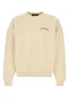 Dsquared2 Cotton Sweatshirt With Ribbed Cuffs And Hem In Neutral