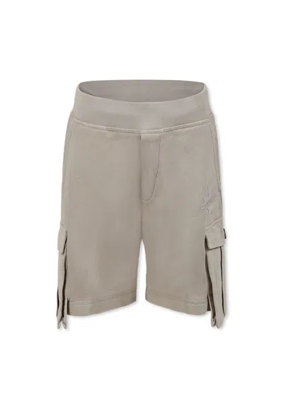Dsquared2 Kids' Beige Shorts For Boy With Logo