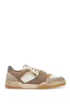 Dsquared2 Beige Sneakers With Suede Inserts And Embossed Logo On The Side