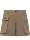Dsquared2 Beige Solid Shorts In Beige