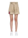 Dsquared2 Beige Solid Shorts In Beige
