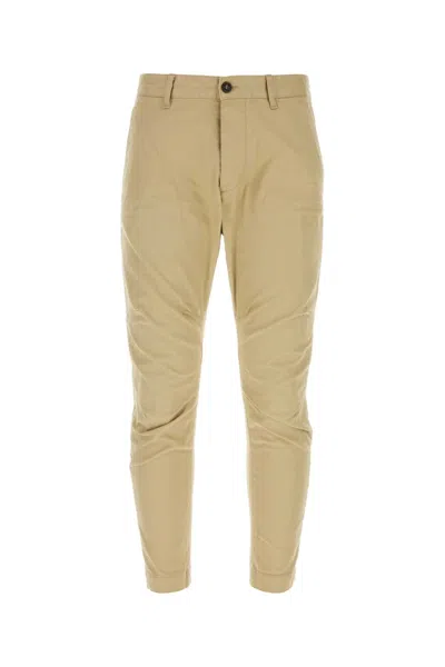 Dsquared2 Dsquared Beige Stretch Cotton Sexy Chino Pant In Brown