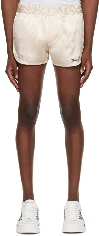 Dsquared2 Beige Suite Shorts In 900 Black