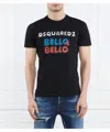 Dsquared2 Bello Bello Short Sleeve Graphic T-shirt In Black In Black