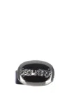 Dsquared2 Logo-plaque Leather Belt In Black