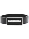 Dsquared2 Logo-buckle Leather Belt In Black