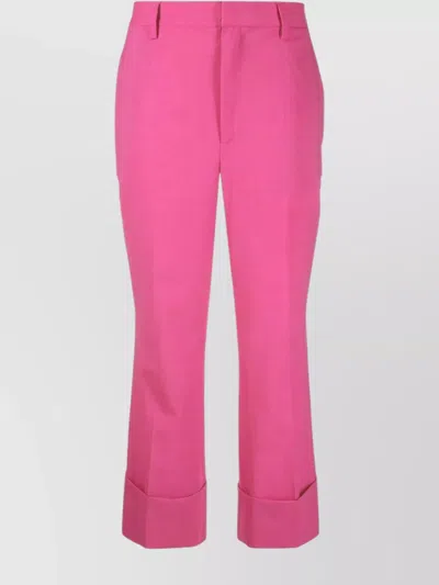 DSQUARED2 BELT LOOP BUTTON CUFF HEM TROUSERS