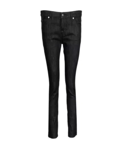 Dsquared2 Belt Loop Button Jeans In Black