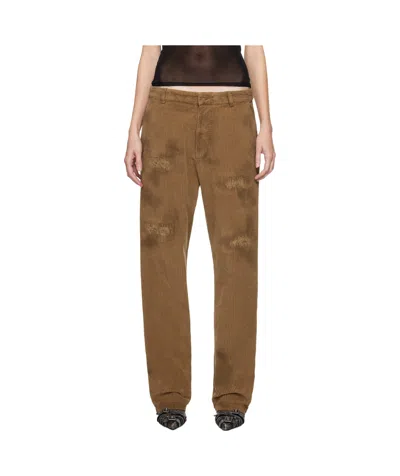 Dsquared2 Belt-loop Casual Pants In Brown