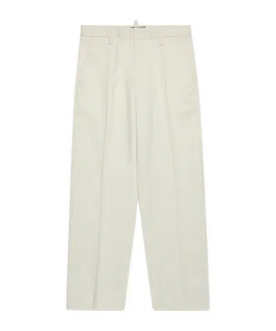 Dsquared2 Belt-loop Casual Pants In White