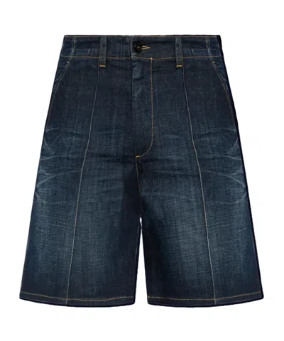 Dsquared2 Belt-loop Denim Shorts In Black