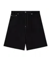 Dsquared2 Stretch Cotton Denim Shorts In Black