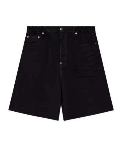 Dsquared2 Stretch Cotton Denim Shorts In Black