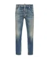 Dsquared2 Belt Loop Denim Trousers In Blue