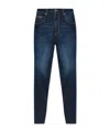 Dsquared2 Gold-tone Logo-plaque Jeans In Blue
