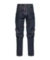 Dsquared2 Button Fastening Ruched Trousers In Blue