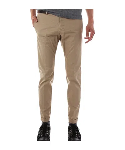 Dsquared2 Belt Loop Denim Trousers In Brown