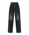 Dsquared2 Wide-leg Five-pocket Traveller Jean In Blue