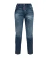 Dsquared2 Belt Loop Jeans In Blue