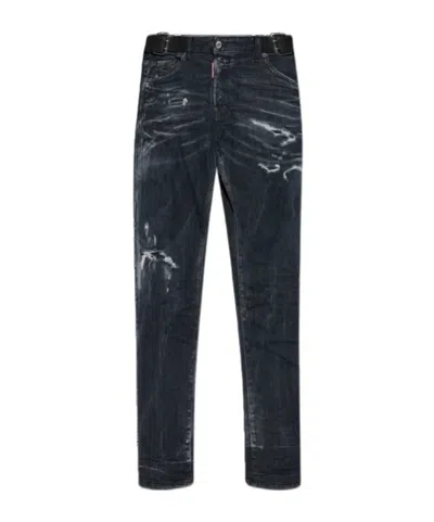 Dsquared2 Belt-loop Jeans In Black