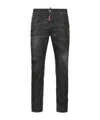 Dsquared2 Nirvana Wash Skater Jeans In Black