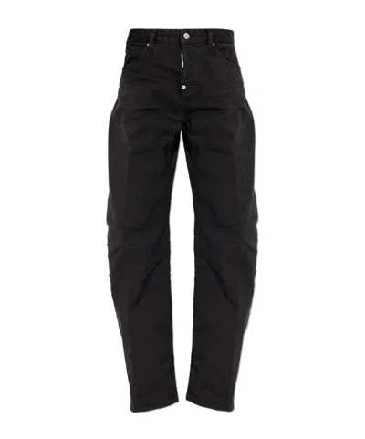 Dsquared2 Loose Twst Jeans In Black