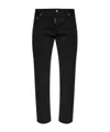 Dsquared2 Teddy Silver-tone Button Jeans In Black