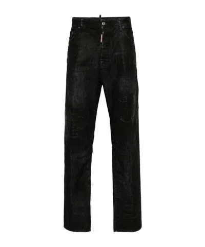 Dsquared2 Belt-loop Jeans In Black