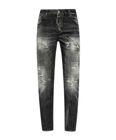Dsquared2 Belt-loop Jeans In Black