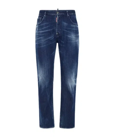 Dsquared2 Belt-loop Jeans In Blue