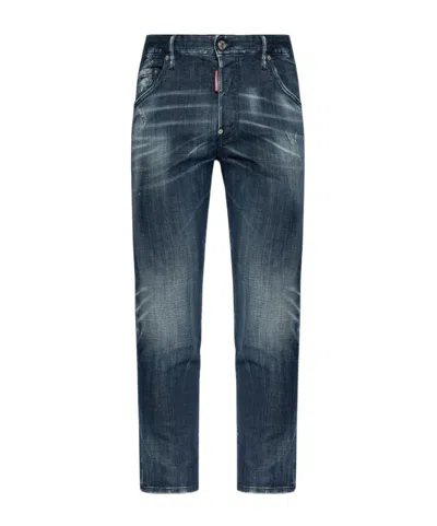 Dsquared2 Belt-loop Jeans In Blue