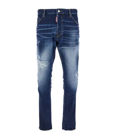Dsquared2 Belt-loop Jeans In Blue