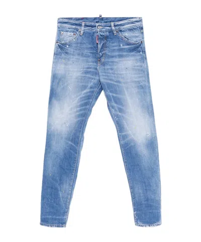 Dsquared2 Belt-loop Jeans In Blue
